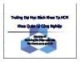 Bài giảng Kinh tế học vĩ mô: Chương 2 - Lại Huy Hùng