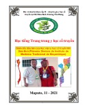Tài liệu Học tiếng Trung trong y học cổ truyền