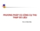 Bài giảng Công cụ thu thập số liệu