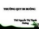 Bài giảng Thường quy đi buồng - ThS. Nguyễn Thị Thanh